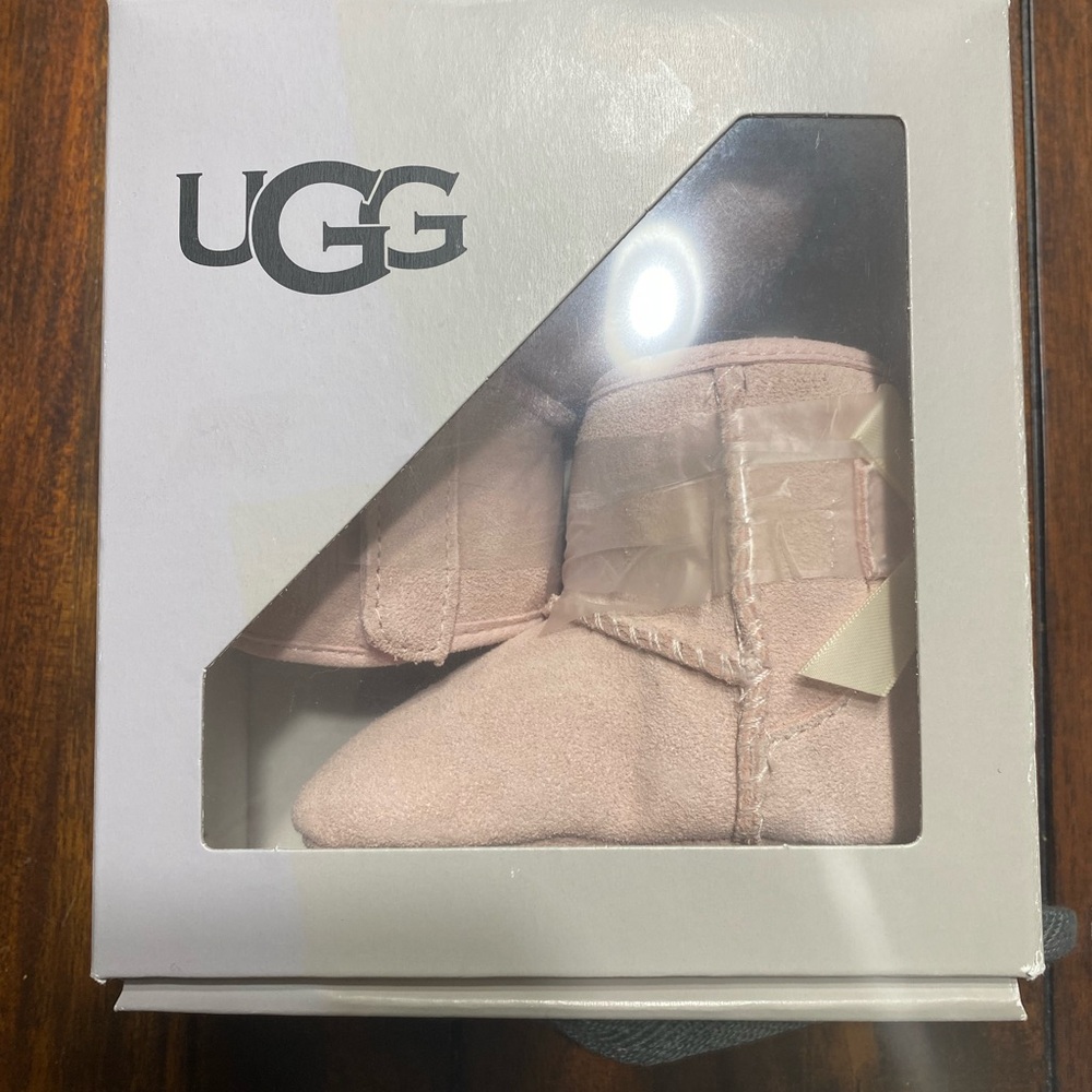 UGG Jesse Bow II Baby Booties in Pink